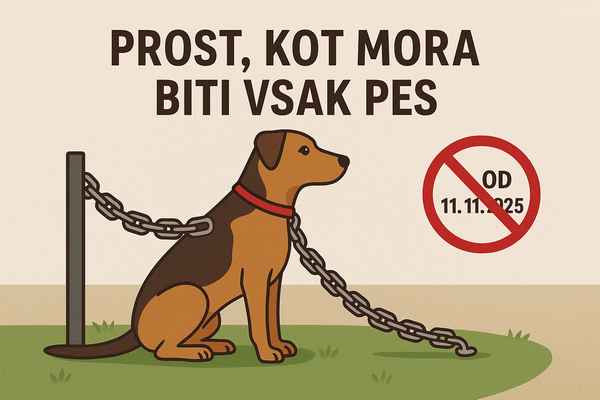 Pes ne sme biti trajno privezan